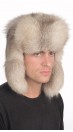 Graufuchs Pelzmütze russischer Stil